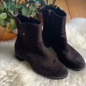 Brown Suede Rockport Ankle Boots